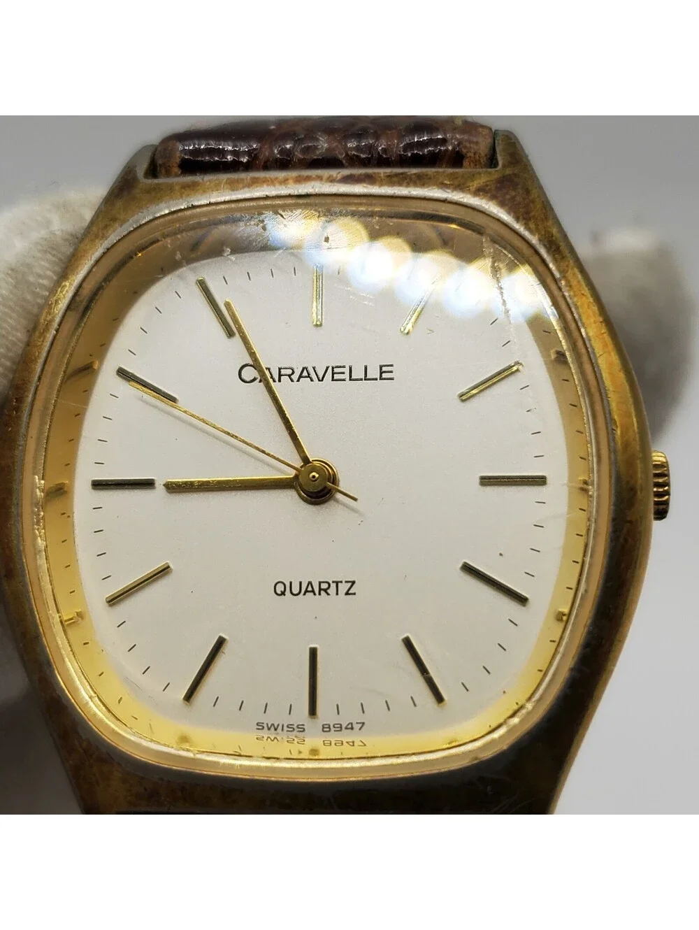 Vintage Caravelle Quartz 4J Watch For Parts Or Repair